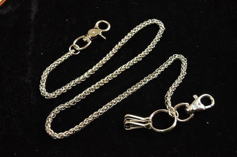 Metal Ring Rock Punk Key Chains Clip Hip Hop Jewelry Pants KeyChain Wallet Chain Waist Chains252V