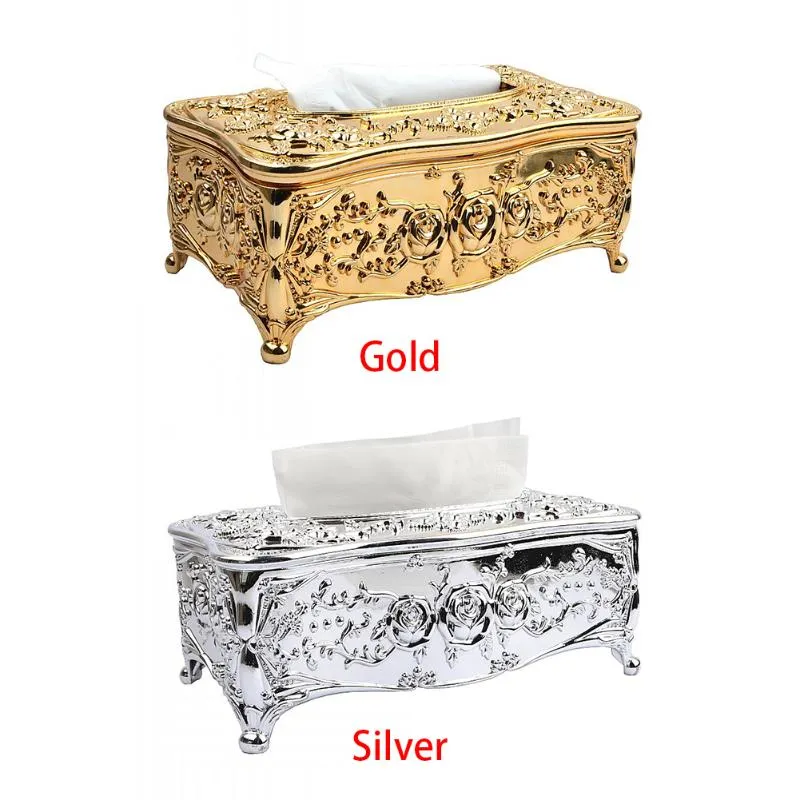 Cover Tissue Box Houder Kantoor Badkamer Case Acryl Europese Stijl Servet Keuken Home Decor Elegant269w