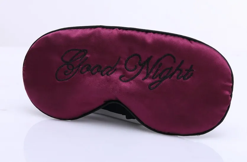 Maschera gli occhi dormire in seta donne e uomini, morbida, ultraleggera, regolabile, con cinturino in raso, la notte, con benda sugli occhi, 8770342