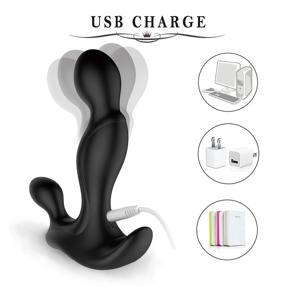 Masseur de la prostate vibratrice avec 7 vitesses Rechargeables Male Mas Male Products Butt Butt Vibrator Sex Toys for Men Sex Shop T2004197624