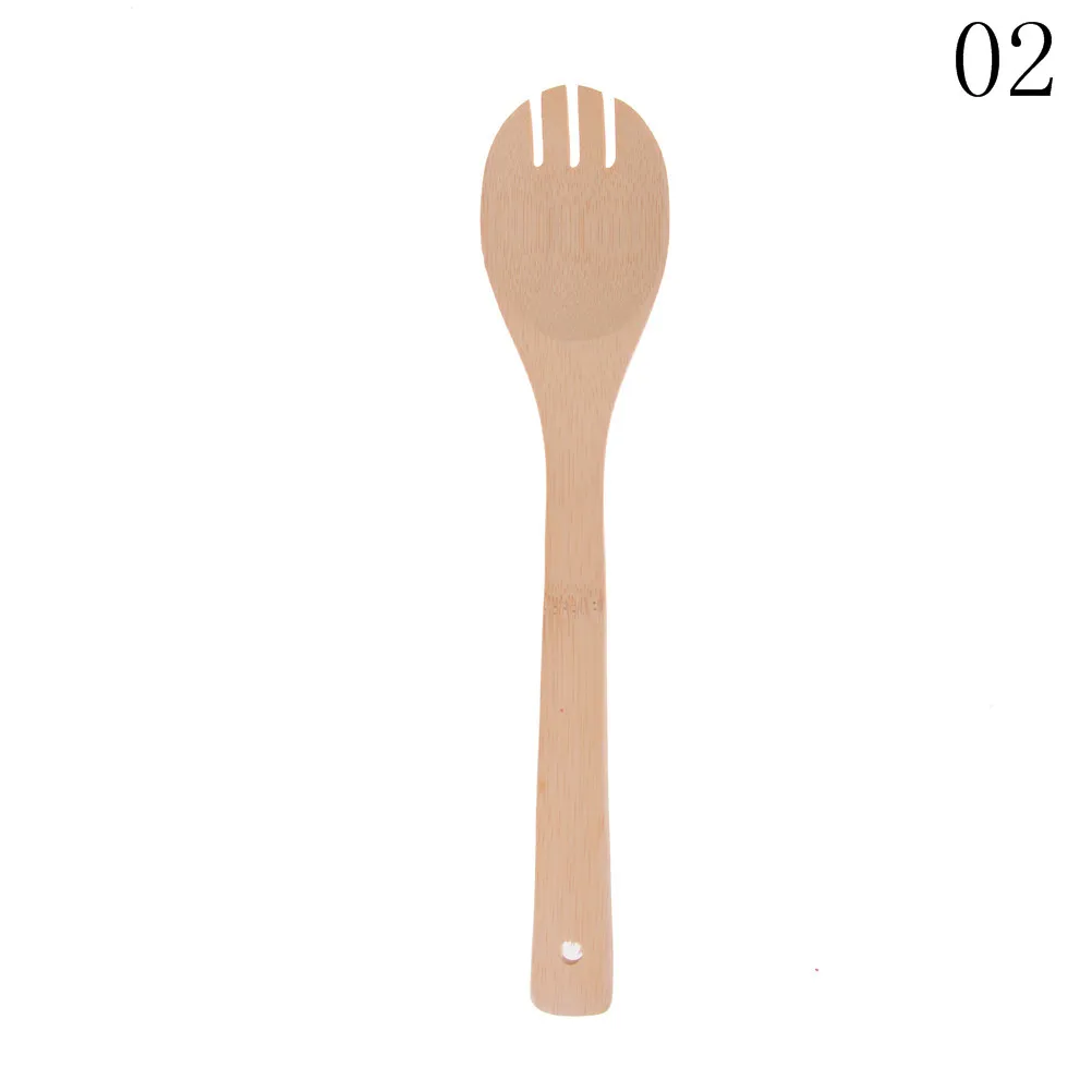 Ustensile en bambou cuillère spatule mélange cuisine professionnelle outils de cuisine en bois env. 30 cm x 6 cm
