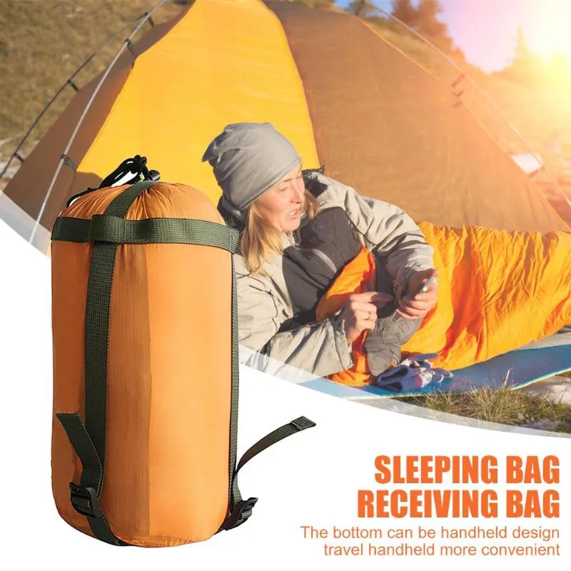 Camping Schlafsack Kompression Zeug Sack Freizeit Hängematte Lagerung Packs Taschen Tragbare Reise Camping Lagerung Bag276E