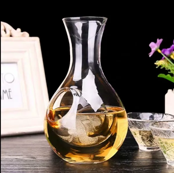 Bouteille en verre japonaise créative, trou de pouce, verre de saké, nid de Hamster, salle de refroidissement, verseurs de vin, carafe Set2746