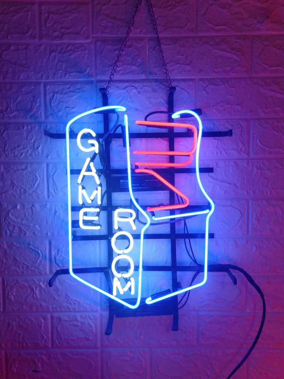 New Star Neon Sign Factory Game Room17x14 pollici Real Glass Neon Sign Light Beer Bar Pub Garage Room Back to the Arcade 215x