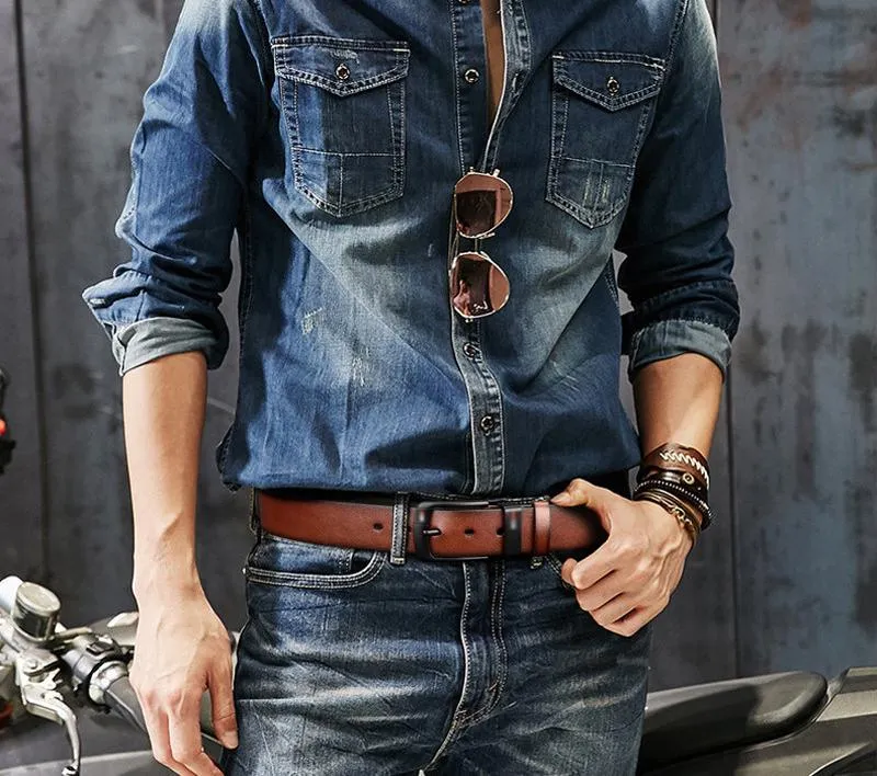 High quality needle buckle leather belt Jeans fashion belts2785