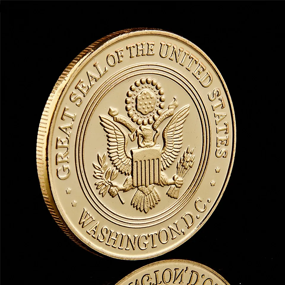 5st America Gold Plated Coins Craft Department of the Air Force Military C249Q
