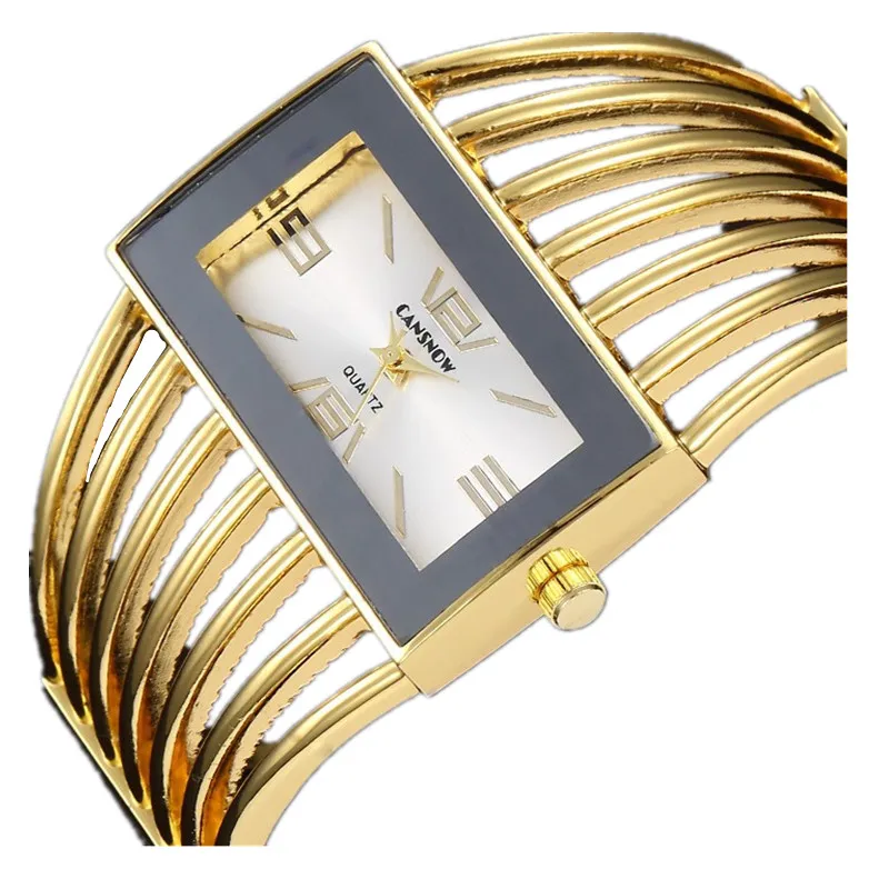 Grand visage or argent Bracelet Montre femmes marque élégante analogique Quartz Montre dames montres Reloje Mujer Montre Bracelet Femme 2018293S