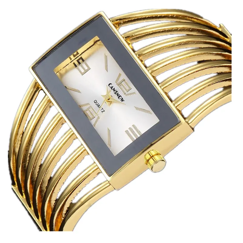Grande rosto ouro prata pulseira relógio feminino elegante marca analógico relógio de quartzo senhoras relógios reloje mujer montre pulseira femme 2018293s