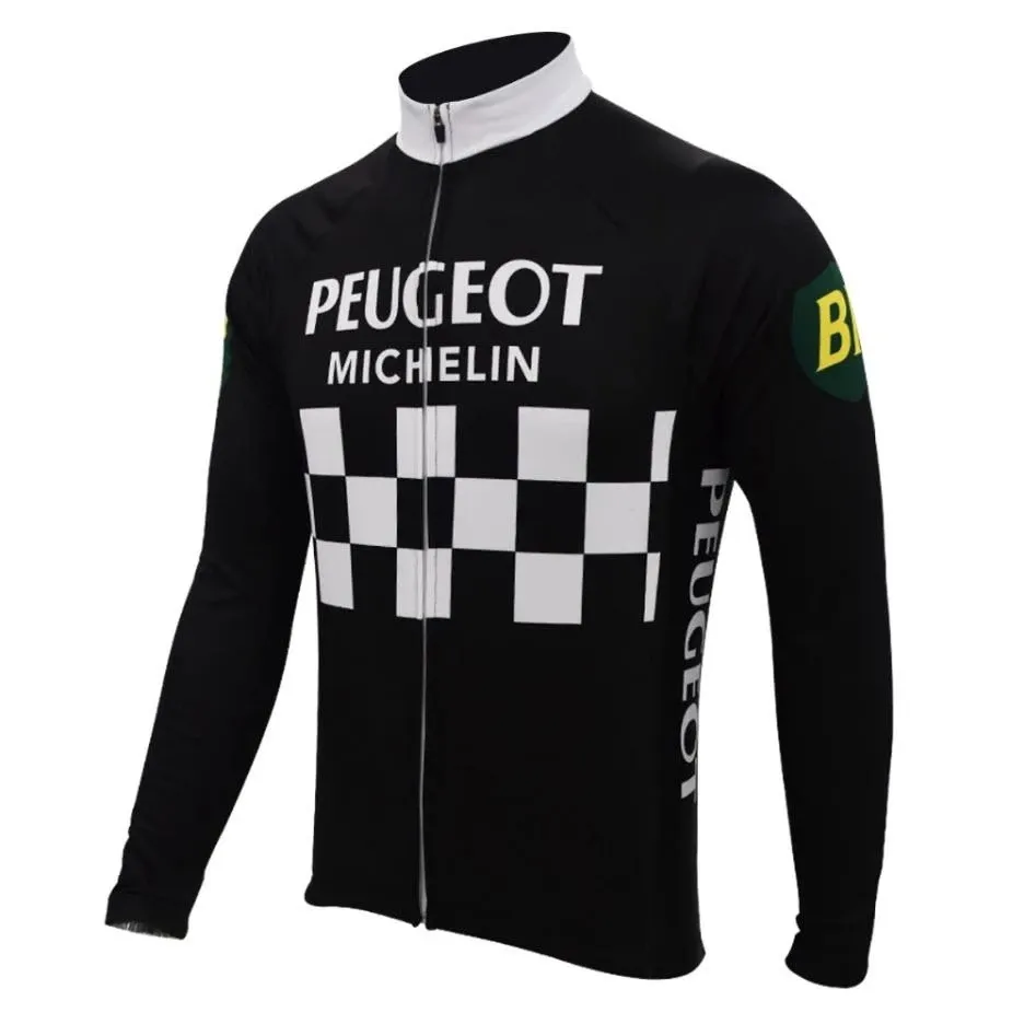 2022 peugeot inverno velo térmico camisa de ciclismo mtb bicicleta roupas camisas ciclismo longo ropa ciclismo invierno hombre maillot232h