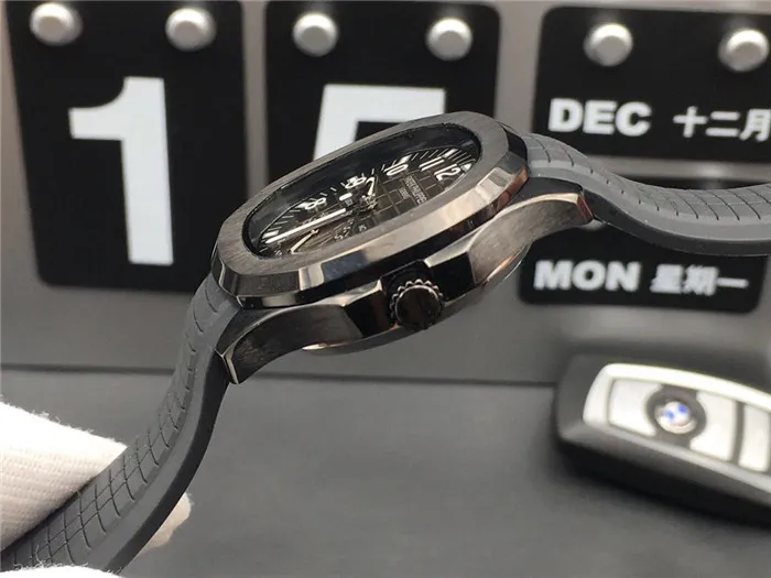 Süper 58 Montree De Luxe Otomatik İzleme Hareketi 316L İnce Çelik Kılıf Çapı 40mm Kalınlık 12mm Su Geçirmez 50m Kauçuk Watchband254E