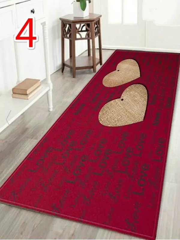 WUJIE Mode quotHomequot Tapis de Sol à Motif en Bois imprimé pour Salon Tapis de Chambre Lavable décor à la Maison Tapis de Cuisine Welco7841204