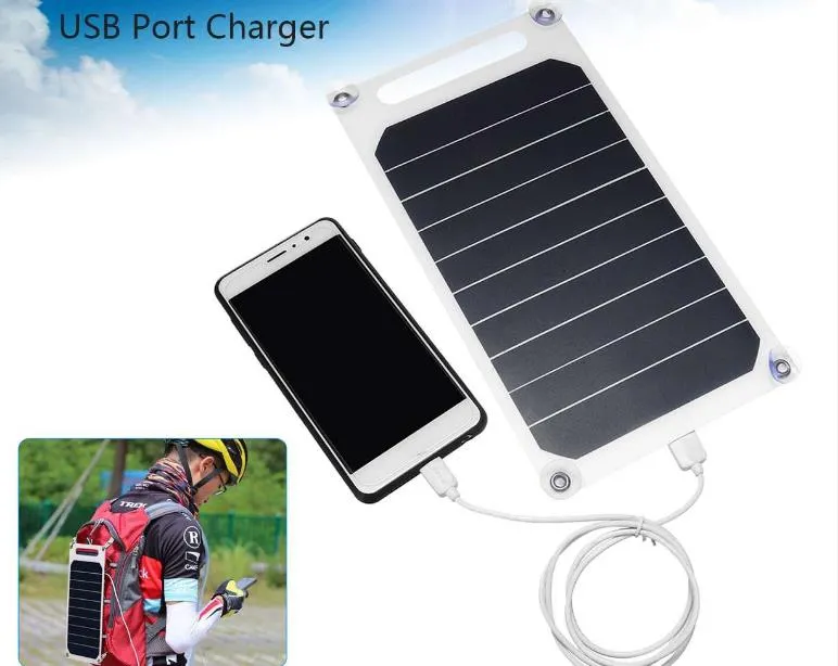 5V 10W DIY Solar Panel Slim Light USB Charger Charging Portable Power Bank Universal for Phone Lighting Car Charger282U