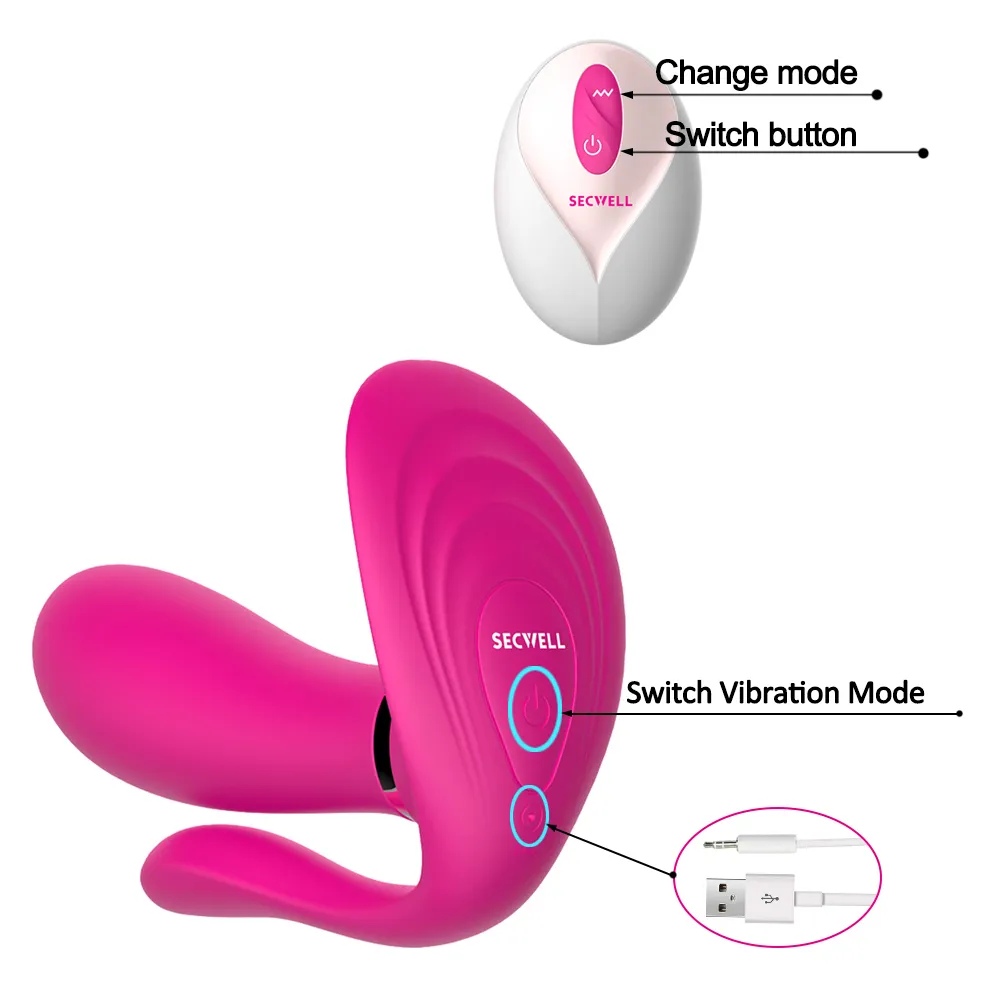 OLO Heating Dildo Vibrator vibrant culotte sans fil Remote Contrôle Sex Toys pour femmes Couple Femme Masturbation J1906274117330