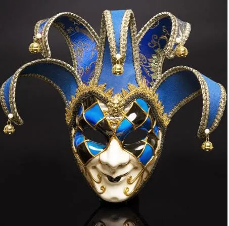 NUEVA Fiesta de Halloween Máscara de Carnaval Mascarada Venicek Italia Venecia Pintura hecha a mano Fiesta Mascarilla Máscara de Navidad Cosplay GB1023340e