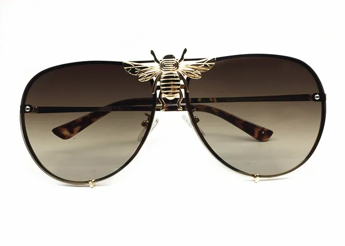 Luksus-2238 okulary przeciwsłoneczne mężczyźni kobiety projektantka marki popularna moda wielki letni styl z pszczołami najwyższej jakości ochrona UV Lens322v