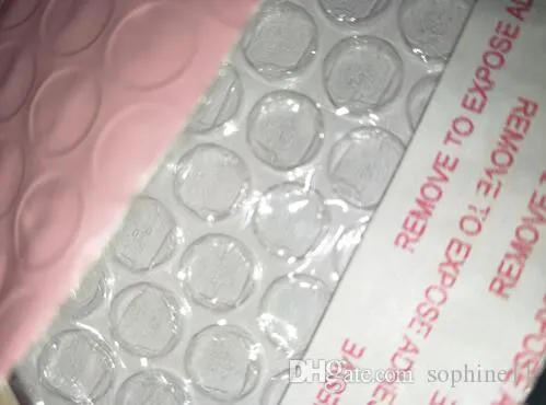 15x20 5 cm användbar rymdrosa Poly Bubble Mailer -kuvert vadderad postpåse Självförsegling rosa bubbla förpackningsväska277v