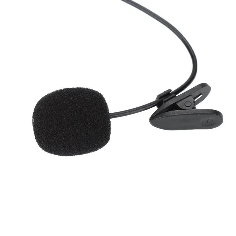 2020 Recém-mini Lavalier Mic 3.5mm Jack Laço Clip tie Microfones Smart Phone Gravando PC Clip-on Lapel para falar Discurso de Canto