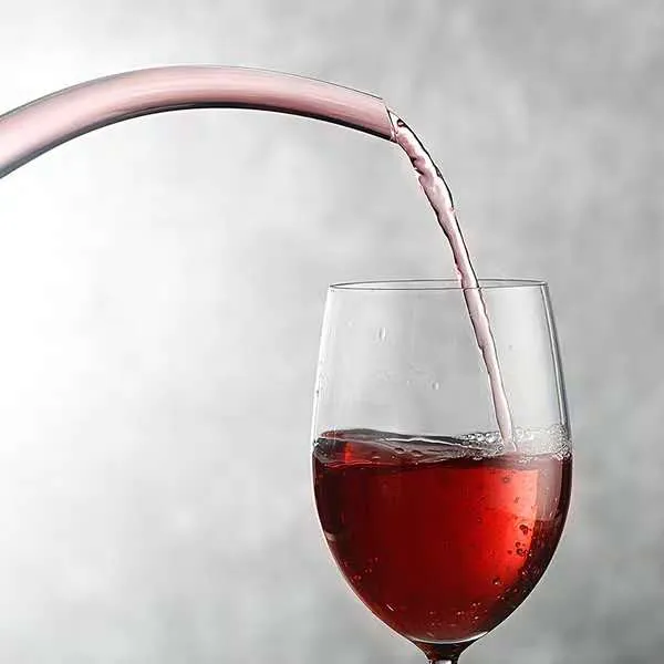 Decanter vino domestico Caraffa sfiato vino in vetro cristallo Caraffa aeratore vino soffiato a mano al 100% Accessori aeratore vino con base larga276N