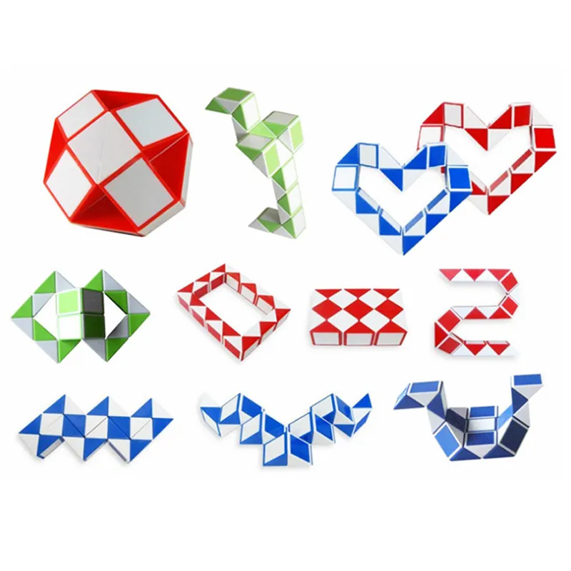 3D Magic Veranderlijk Cool Snake Puzzels Verscheidenheid ular Speelgoed Voor Kinderen Kids Game Transformeerbaar Gift Whole4810740