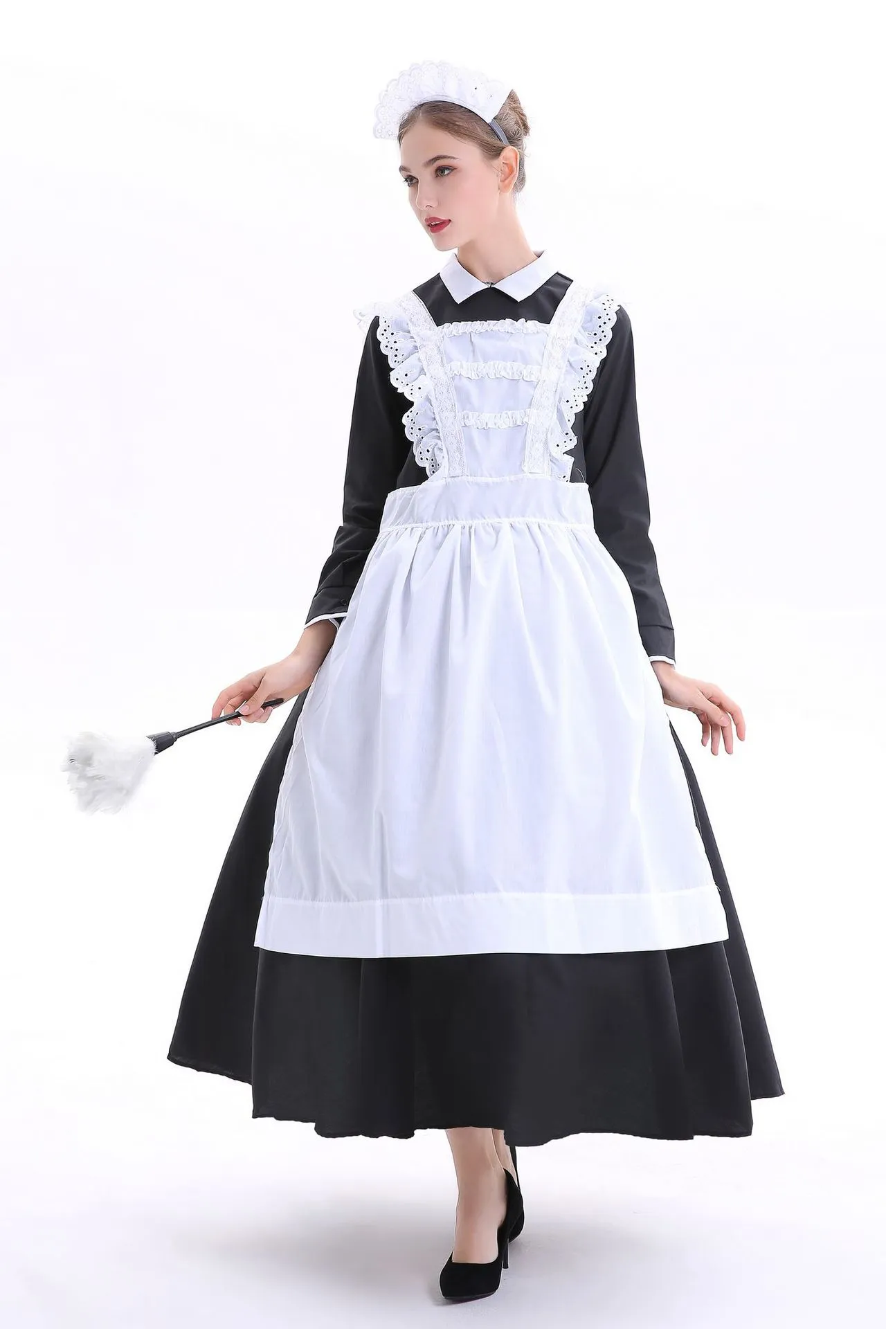 cosplay Franse landhuis meid kostuum roljurk Volwassen Victoriaanse meid arme boer dienaar Fancy Dress Franse Wench Manor Maid Costume223J