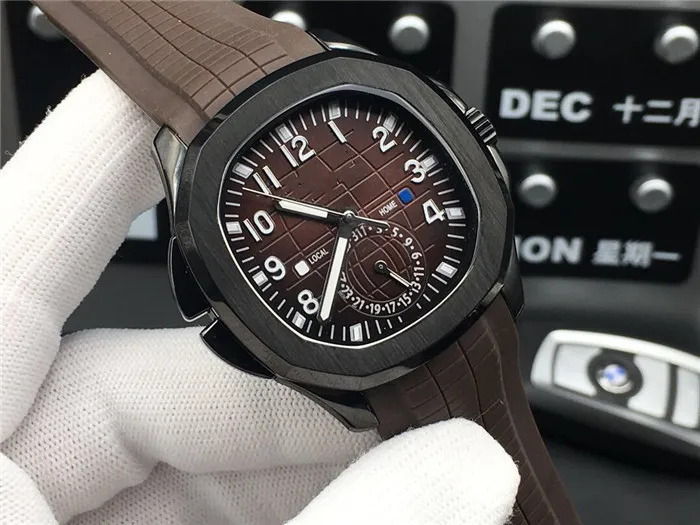 Super 58 Montre De Luxe Automatic Watch Movement 316L 미세한 강철 케이스 직경 40mm 두께 12mm 방수 50m 고무 watchband240m
