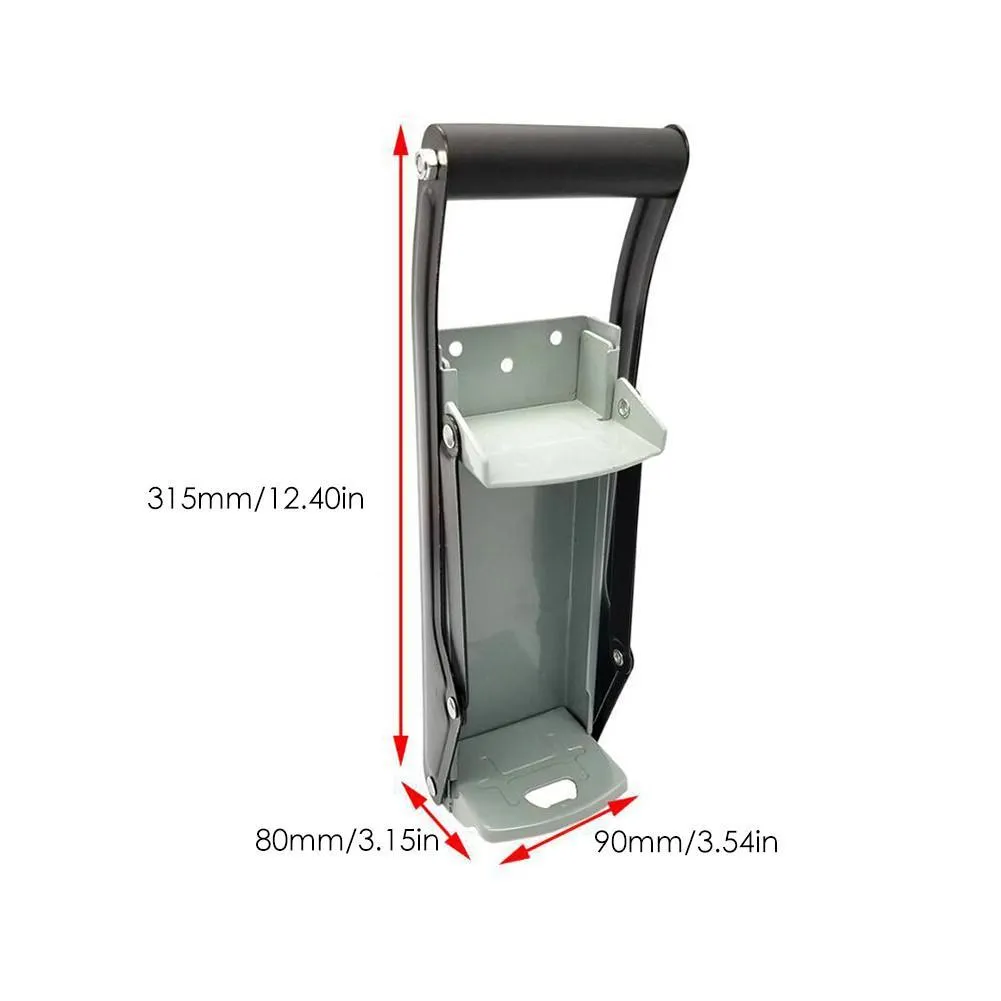 Apribottiglie frantoio lattine in alluminio, metallo resistente, fissato al muro, birra e soda, strumento di riciclaggio ecologico Y2004052406913