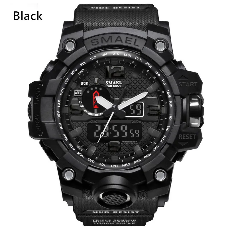 Nya Smael Relogio Men's Sports Wates LED CHRONOGRAPH HANDWATCH Military Watch Digital Watch Good Gift for Men Boy D235S