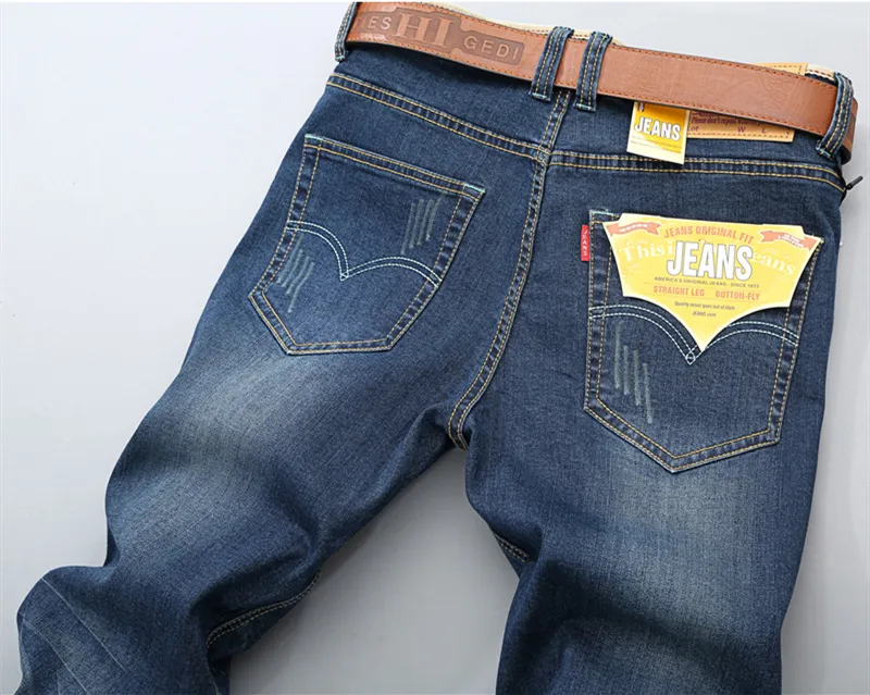 Fashion Spring Stretch Jeans Plus Big Size 28 -44 46 48 Straight Denim Men Famous Brand Jeans Mens Designer Jeans 20203180