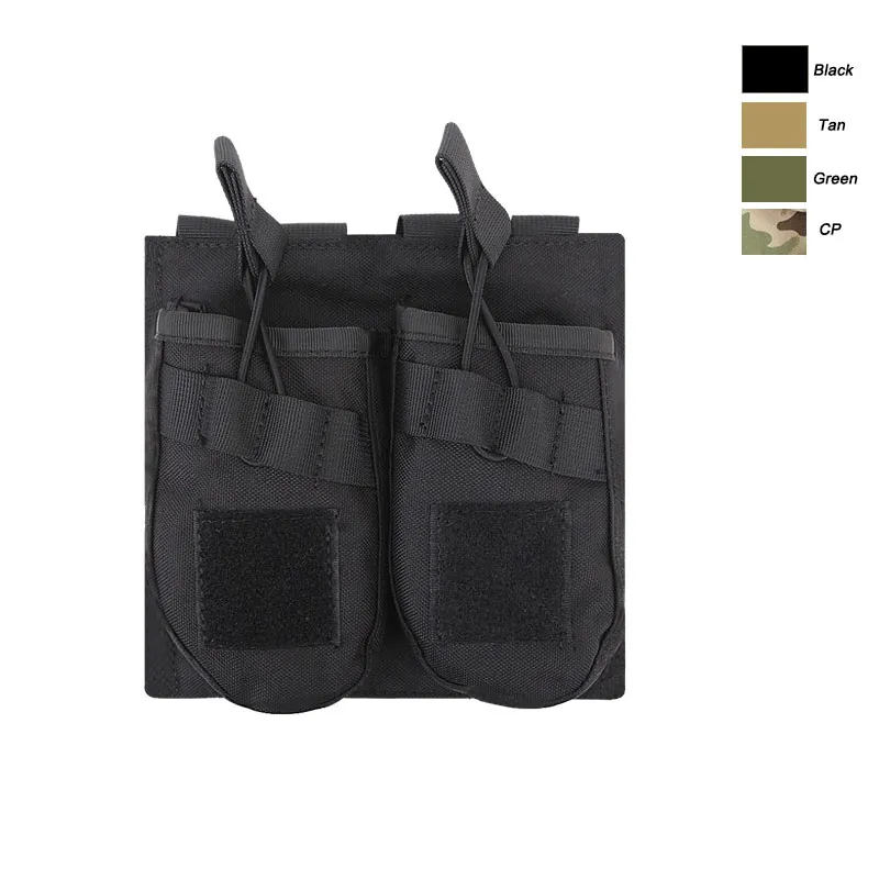 Custodia caricatore tattica MOLLE sport all'aria aperta BORSA Zaino Gilet Accessorio attrezzatura Custodia clip cartuccia con supporto caricatore NO11-547