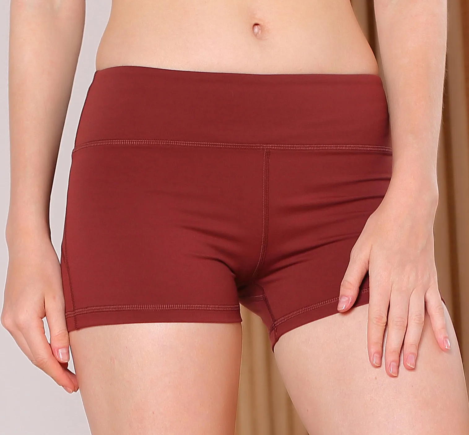 Yoga Short Pants Summer Hot Women Casual High Elastic midja t￤tt fitness Slim Male Shorts Solid Color Female Girl Araction Shorts Top