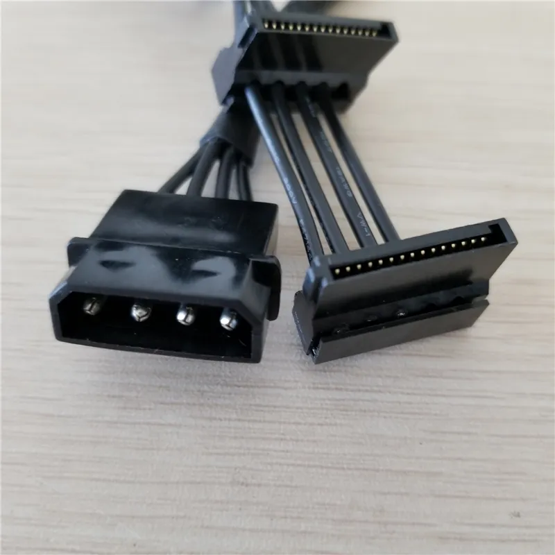 15.7 pouces PC bricolage ATX 4Pin 4P IDE Molex à 5 SATA série ATA câble d'alimentation cordon 18AWG fil