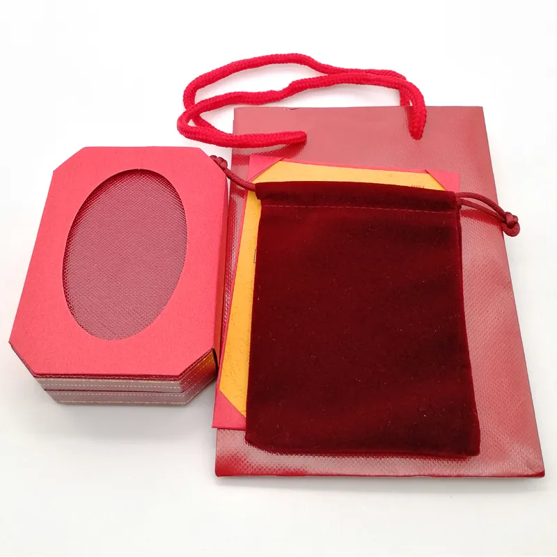 Модный браслет красного цвета, ожерелье, кольцо, оригинальная оранжевая коробка, сумки, подарочная коробка для ювелирных изделий на выбор234Z