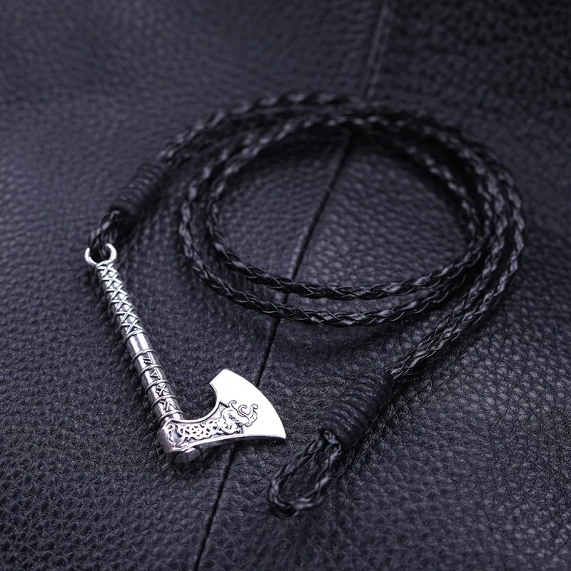 BF16 Europa e América Viking Dragão Amuleto Pinglelet Pingente Bracelete preto Tercelar Bracelet3067