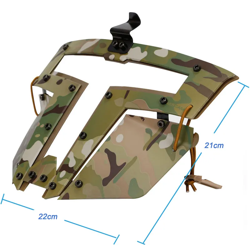 Tactical Fast Helmhalterung PC-Maske Outdoor Paintball Schießen Gesichtsschutzausrüstung NO03-310