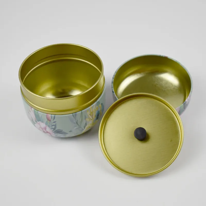 Multifunktions-Teedosen im chinesischen Stil, runde Metall-Teebox mit Deckel, Teedose, Mini-Aufbewahrungsboxen, Caddy, Kaffeepulverdosen, C19032701