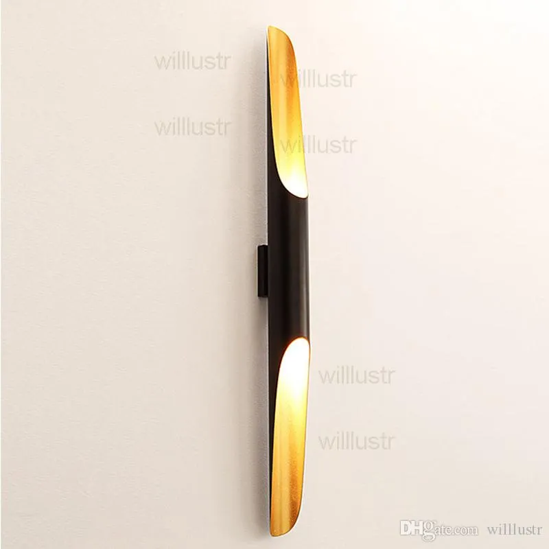 Modern Coltrane Wall Sconce Lamp Simple Fashion Aluminium Pipe Minimalism Single Twins Tube El Bedroom Lounge Loft Cafe Bar Ligh3098