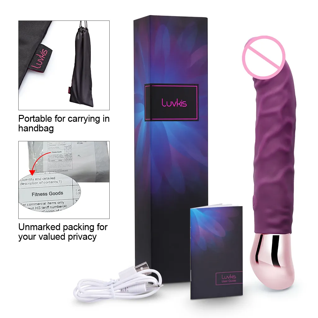 Luvkis Silicone doppia testa vibratore del coniglio 10 velocità USB carica vaginale e stimolazione del clitoride massaggiatore giocattoli del sesso le donne Y191228