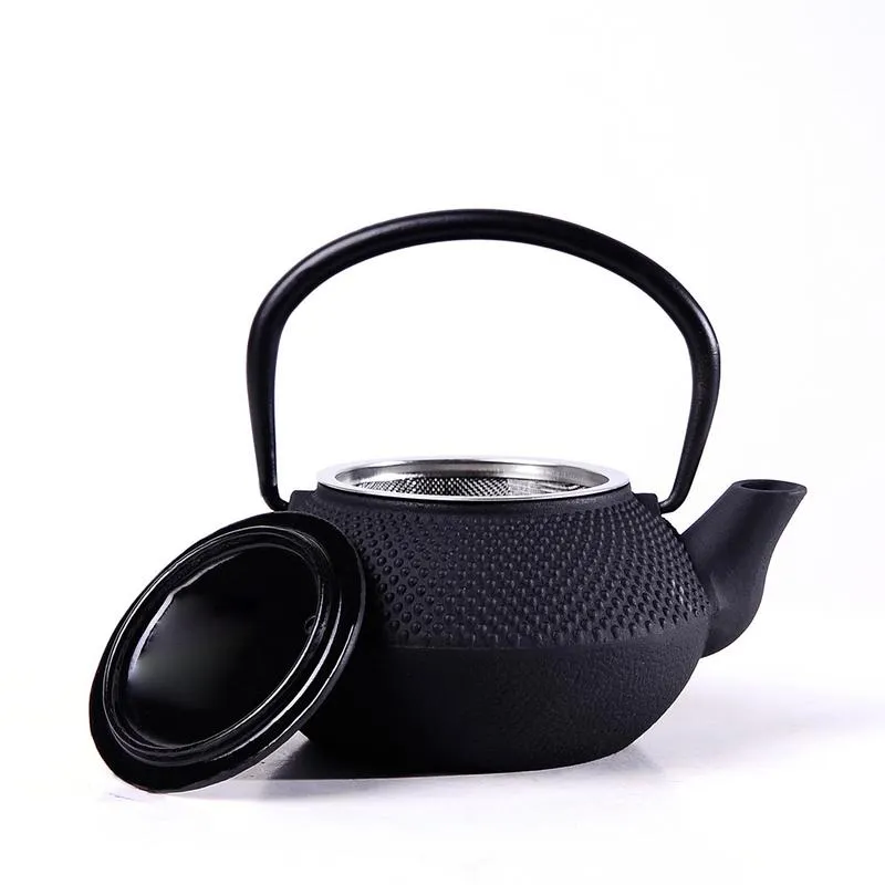 Preferred New High Quality Whole 300ml Mini Cast Iron Kettle Teapot Tea Set Factory Direct s310o