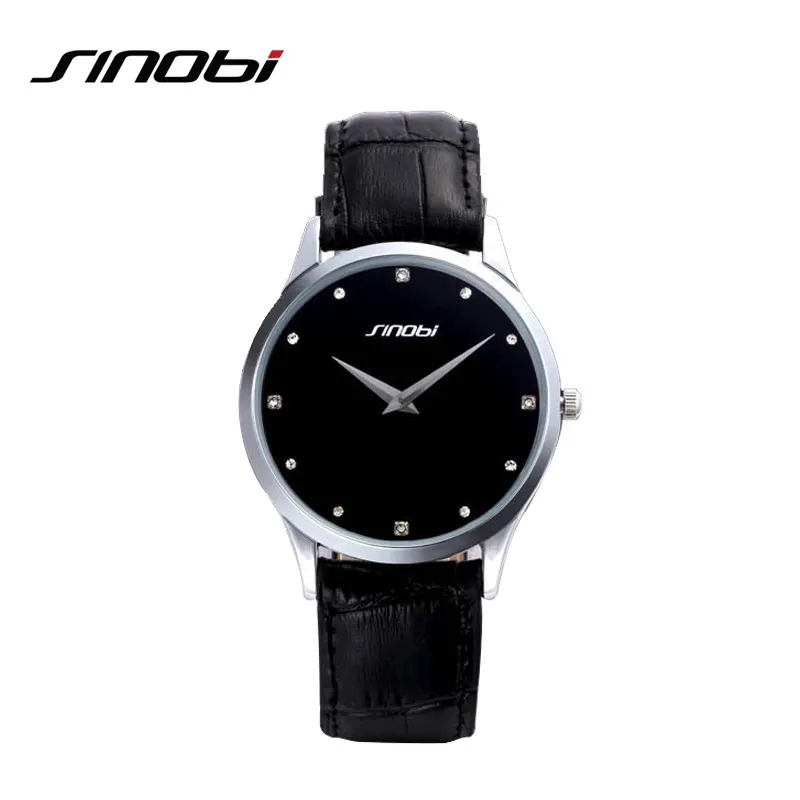 SINOBI классические часы женские модные лучшие бренды класса люкс с кожаным ремешком женские часы Женева кварцевые наручные часы Relogio Feminino236n