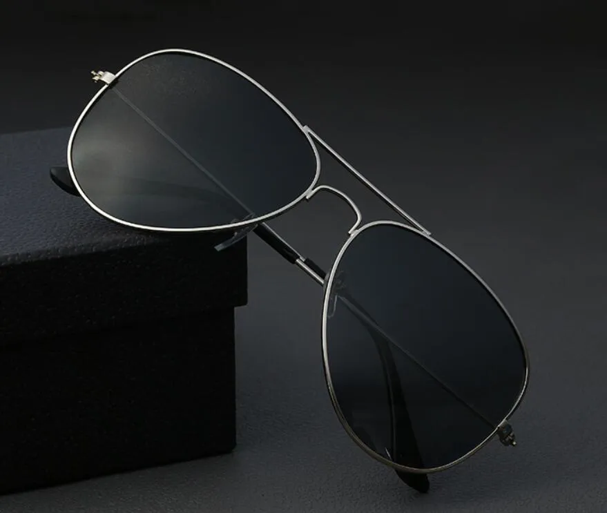 Occhiali da sole da pilota di moda donna uomo 58mm specchio di design protezione UV400 occhiali da sole da guida vintage l4u con custodie online2531