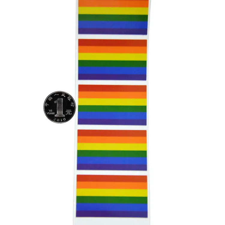 Autocollant drapeau arc-en-ciel LGBT, autocollants muraux arc-en-ciel pour vêtements, Badges de fierté Gay, visage et corps, 232I, nouvelle collection