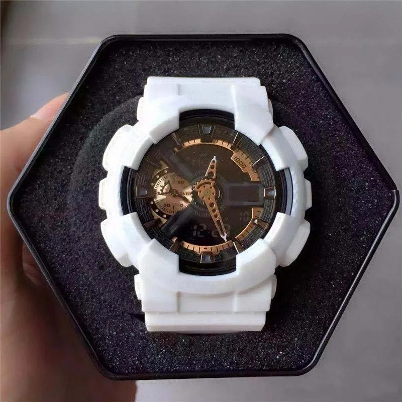 Neue Mode Ankunft Herren Stil Militär Armbanduhren Multifunktions auto LED Digital THOCK Quarz Sport Uhren für Mann Männlich Studen250C