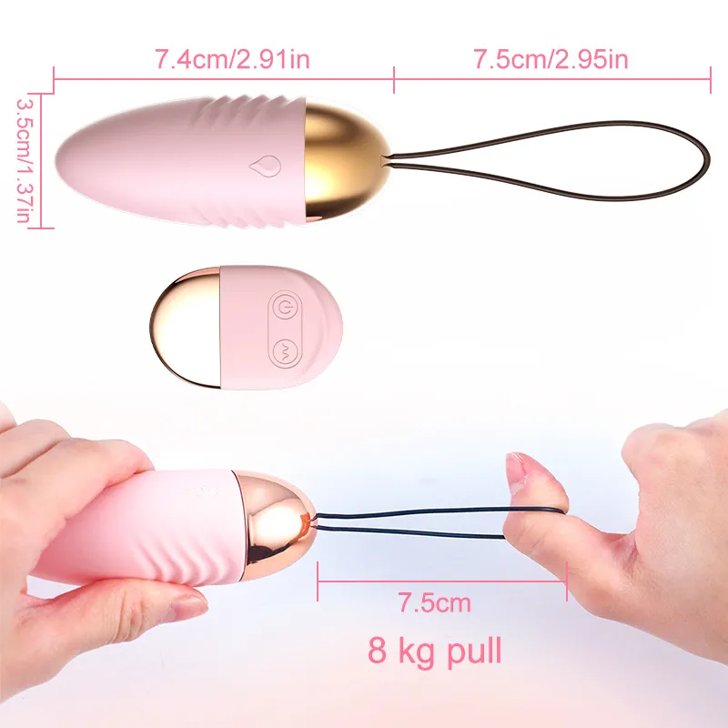 Vagina Bullet palla vaginale giocattoli del sesso la donna USB remoto Kegel Trainr figa serraggio Ben Wa Ball vibratore Vibe Geisha Ball * Y191217