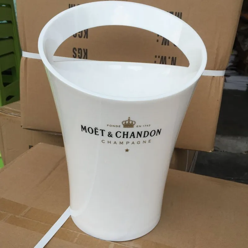 Ice Bucket Chandon Wine Beer Party for 3L Acrylic White Ice Buckets Wine Coolers Wine Holder New Fashion190A