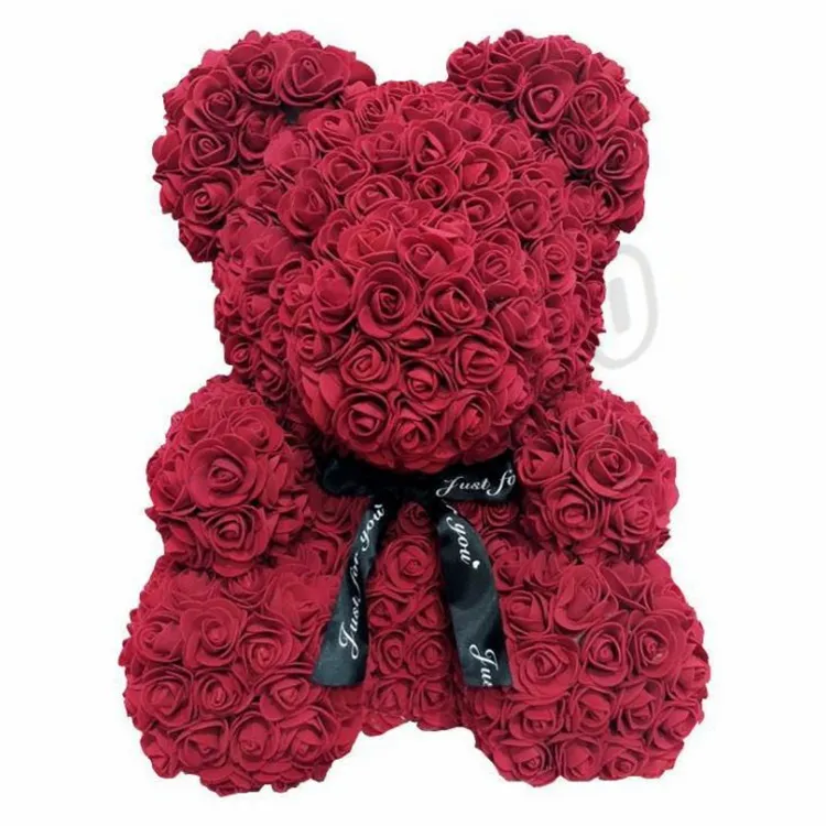 25 cm 장미 베어 시뮬레이션 꽃 창작 선물 비누 로즈 테디 베어 곰 생일 선물 포옹 베어 T8G018256V