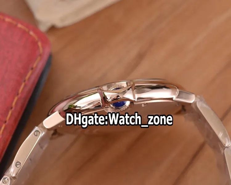 Moda nowa 36 mm data WJBB0005 White Dial Seagull Automatyczna damska zegarek Diamond Bezel Rose Gold Bransoleta Panie zegarki ZON278J