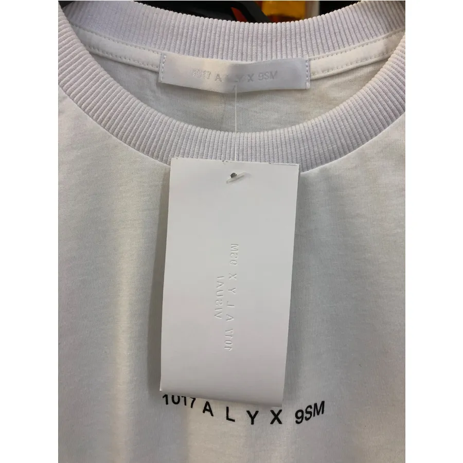 2020SS NEW ALYX Tee 1017 ALYX 9SM T-shirt classica 1: 1 Versione di migliore qualità Nero Bianco Casual T-shirt Uomo Donna Top CY200514