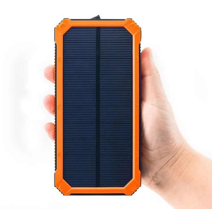 Solar Power Bank 20000mAH Güneş Paneli Telefon Pil Şarj Cihazı Samsung3036770 için iPhone için Güneş Güç Bankaları