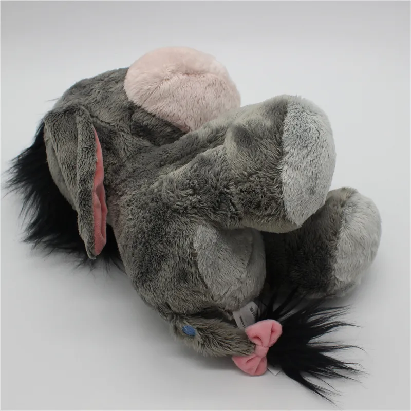 1 pièce 28 cm Original gris Bourriquet âne trucs Animal mignon doux en peluche jouet poupée anniversaire enfants cadeau Collection Y2007032388270