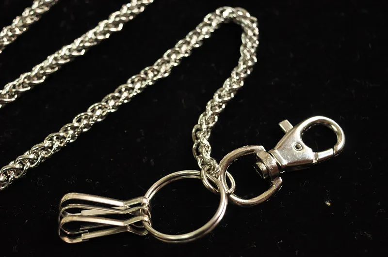 Metal Ring Rock Punk Key Chains Clip Hip Hop Jewelry Pants KeyChain Wallet Chain Waist Chains252V